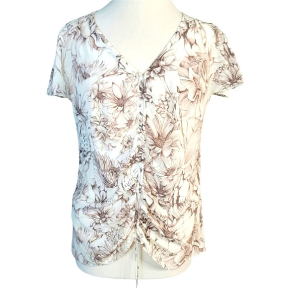 Vintage Banana Republic Heritage Silk Blouse  Size Medium - Picture 1 of 8